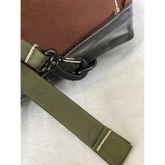 Forest‎ City Portage Messenger Bag Handmade Quality Durable Green & Brown - Picture 15 of 16